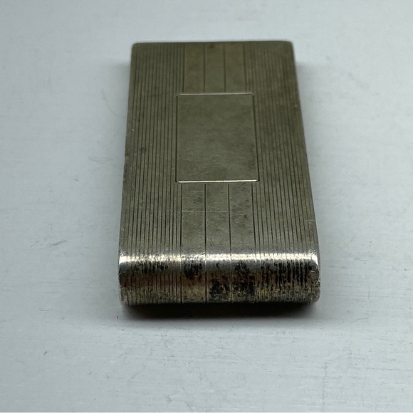 Vintage Engraved Sterling Silver Money Clip Emgraved W.M.B. Made by B.A.B. - Picture 5 of 11